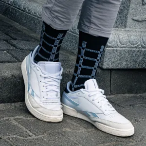 KWADRON - TATTOO BLACK SOCKS - veľ. 36-40