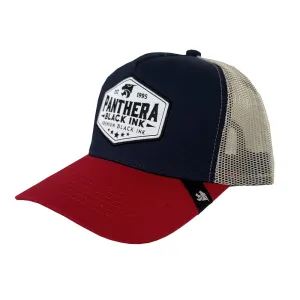 PANTHERA – ŠILTOVKA RED/BLUE & BROWN