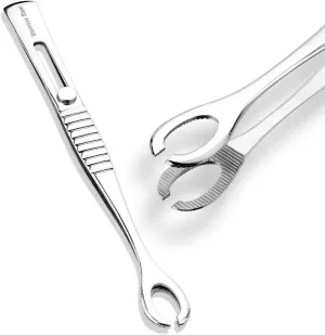 PINZETA NA PIERCING S OČKOM OTVORENÁ - OCEĽOVÁ