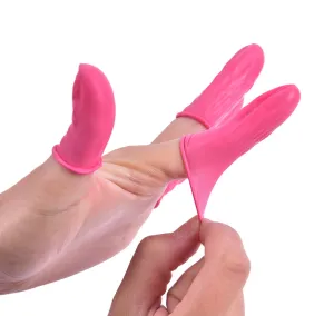 OCHRANNÉ NÁVLEKY NA PRSTY  PINK- 100 KS