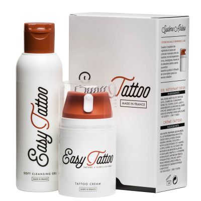 EASYTATTOO CREAM + CLEANSING GEL SET - prípravky na hojenie tetovania