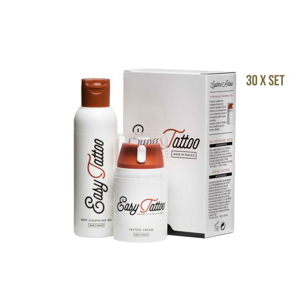 EASYTATTOO CREAM + CLEANSING GEL SET - prípravky na hojenie tetovania